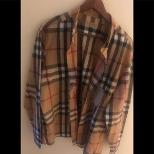 Authentic Linen Nova Check Burberry shirt XL BNWT